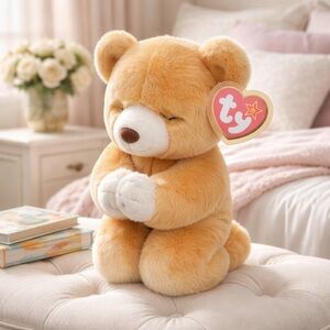 Vintage Large TY Hope Praying Bear Large Beanie Buddy